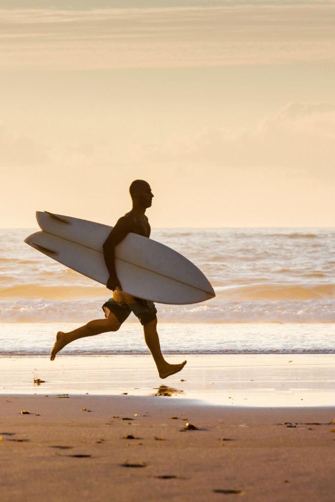 a moroccan man trying to surf a moroccan man trying to surf