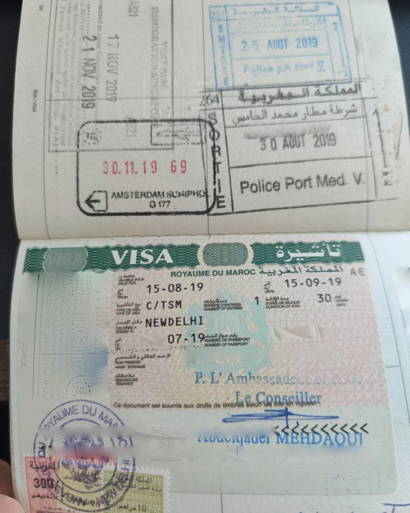 visa of morocco